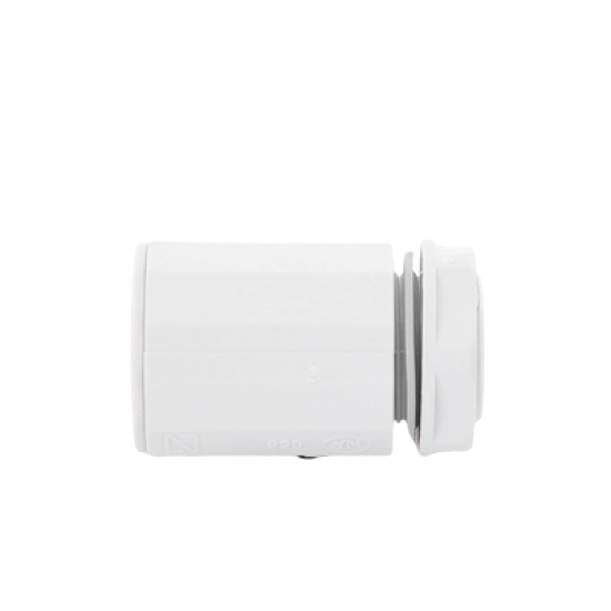 Conector de tubería rígida a caja (Racor), PVC Auto-extinguible, de 25 mm