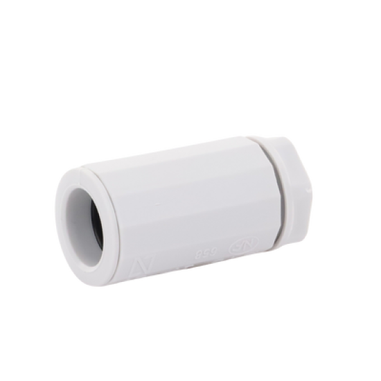 Conector de tubería rígida a caja (Racor), PVC Auto-extinguible, de 16 mm