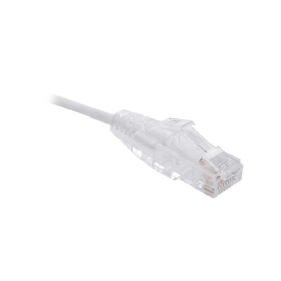 Cable de Parcheo Slim UTP Cat6 - 1.5 m Blanco Diámetro Reducido (28 AWG)