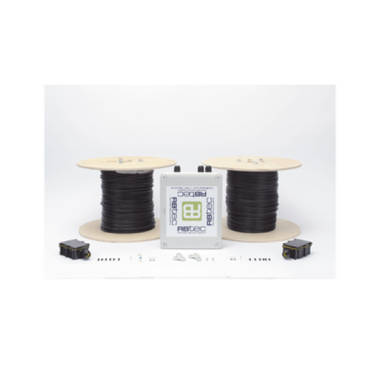 MICALERT Cable Sensor para Paredes, Rejas Rigidas o barandales / 2 zonas de 305 metros / 610 Metros de Protección Total/Tarjeta LPU400/Calibración via software