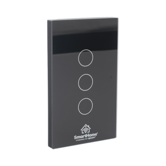 (Wifi) Apagador switch inalámbrico WIFI, control de 3 regresos de carga, 110V