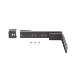 Soporte en L Para Canaletas FiberRunner 4x4 o 6x4, Para Instalación en Riel de Charola Tipo Escalerilla, Color Negro