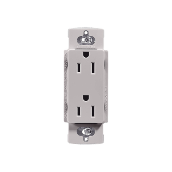 Tomacorriente 125V 15A resistente a manipulaciones.