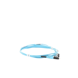Jumper de Fibra Optica Multimodo 50/125 OM3, LC-LC Duplex, OFNR (Riser), Color Aqua, 3 Metros