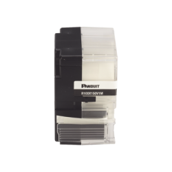 Casete de 100 Etiquetas Autolaminadas Turn-Tell, Con Rotación para Mejor Visibilidad, para Cables de Redes de Cobre o Fibra Óptica, de 5.5 a 7.1 mm de Diámetro