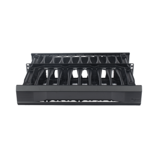 Organizador de Cables Horizontal CableTek, Sencillo (Solo Frontal), Para Rack de 19in, 2UR