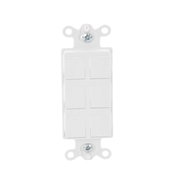 Caja de pared para contactos varios, 6 mini espacios.