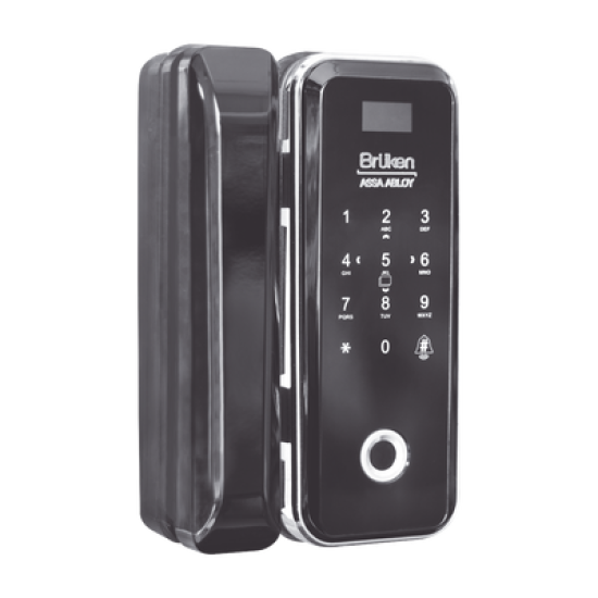 Cerrojo Electrónico con Lector de Huella/ Contraseña/ Tarjeta para Puerta de Vidrio 