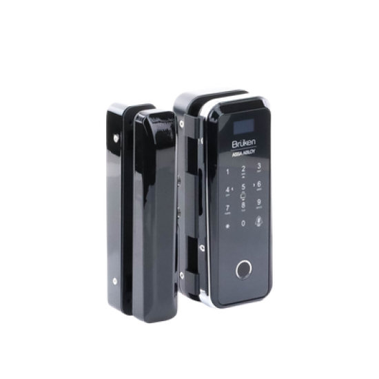 Cerrojo Electrónico con Lector de Huella/ Contraseña/ Tarjeta para Puerta de Vidrio 
