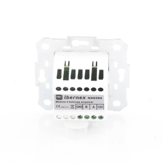 Modulo de 3 Botones iluminados / Alarma / Cancelar y Código Azul / BUS RS485 / Compatible con NX0019/B, NX1021 Y NX0015