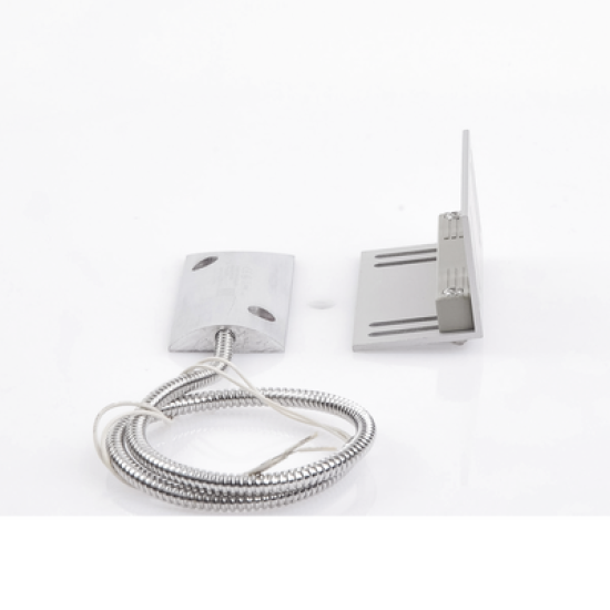 Contacto magnético para piso uso rudo con 55cm de cable blindado / GAP 75mm / Placa de montaje de 