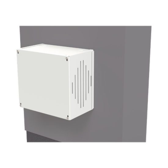 Gabinete para Resguardo de Sirena de 30 W (SF581A o SF581L No incluida), Preparación para Tamper (No incluido). 