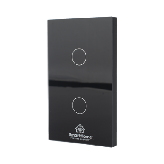 (ZigBee) Apagador switch inalámbrico ZigBee, control de 2 regresos de carga, 110V