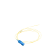 Pigtail de Fibra Óptica SC/UPC Simplex, Monomodo OS1/OS2 XGLO, OFNR, Color Amarillo, 1 Metro