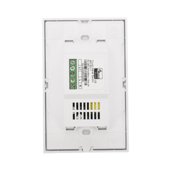 (ZWAVE) Interruptor On/Off panel táctil touch inalámbrico Zwave Plus 1 boton. Compatible con Hubitat HC8, Álula  M2M, otro 