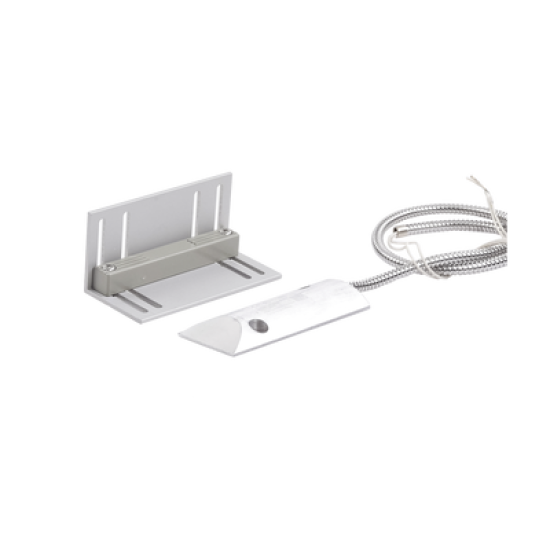 Contacto magnético para piso uso rudo con 55cm de cable blindado / GAP 75mm / Placa de montaje de 