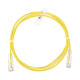 Cable de Parcheo Slim UTP Cat6 - 1 metro, Amarillo, Diámetro Reducido (28 AWG)