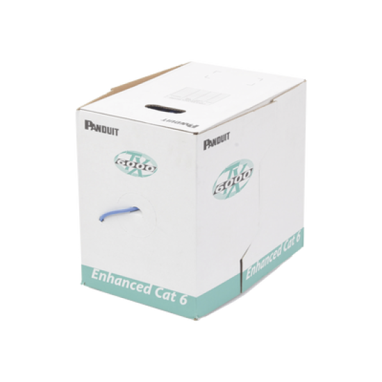Bobina de Cable UTP 305 m. de Cobre, TX6000™ PanNet, Reelex, Azul, Categoría 6 Mejorado (23 AWG), PVC (CMR, Riser), de 4 pares