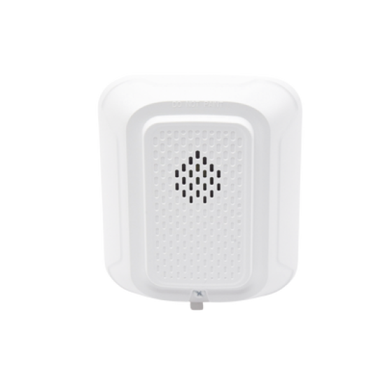 Sirena para Montaje en Pared, 12 a 24 Vcc, Color Blanco, Nuevo Diseño Moderno y Elegante y Menor Consumo de Corriente