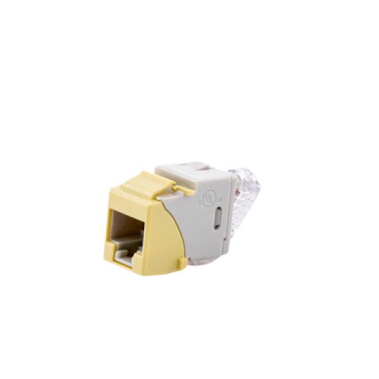 Jack UltraMAX Cat6A, UTP, Tipo Keystone, Color Marfil, Punch Down