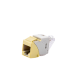 Jack UltraMAX Cat6A, UTP, Tipo Keystone, Color Marfil, Punch Down
