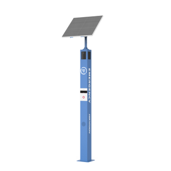 Estación de Pánico de Alarma Solar / Comunicación 4G / Cámara de 2 Megapixel / Audio de Dos Vías / Exterior IP65 / IK10 / Micro SD
