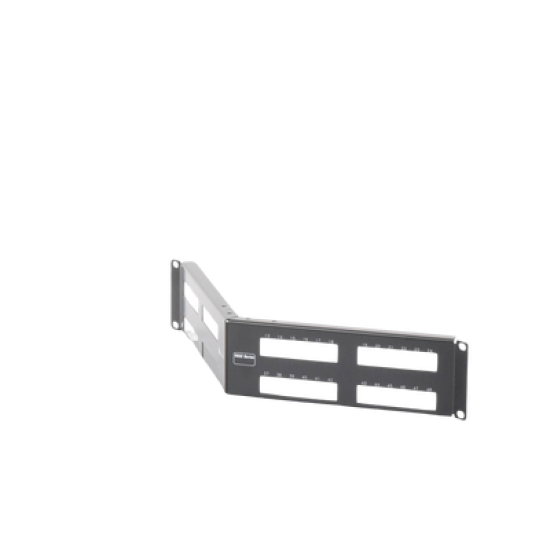Patch Panel MAX Modular (vacío), de 48 Puertos, Angulado, 2UR