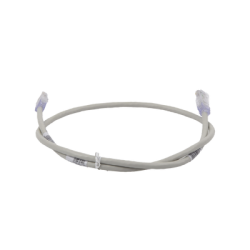 Cable de Parcheo TX6, UTP Cat6, 24 AWG, CM, Color Gris, 3ft
