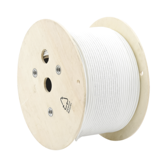 Bobina de Cable UTP de 4 Pares, Vari-MaTriX, Cat6A, 23 AWG, LSZH (Libre de Gases Tóxicos), Color Blanco, 305m