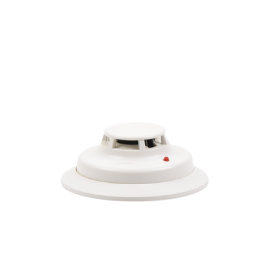 Detector Fotoeléctrico de Humo de 2 Hilos con Sensor de Temperatura a 57° C, Serie i3