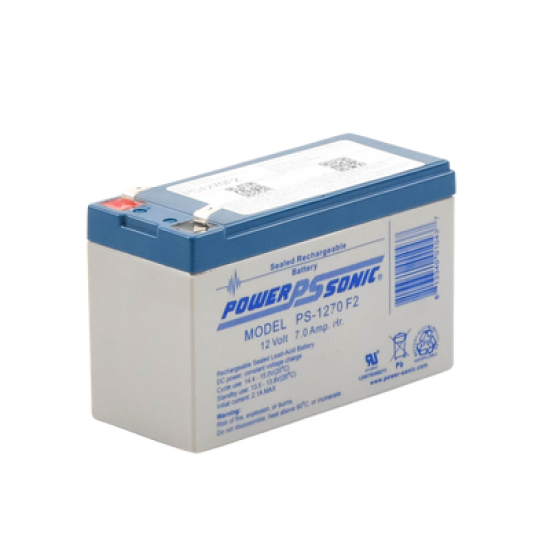 Batería 12V, 7AH, Para Respaldo, Tecnologías AGM/VRLA, 5 Años Vida Útil, Terminales F1, Reconocida UL