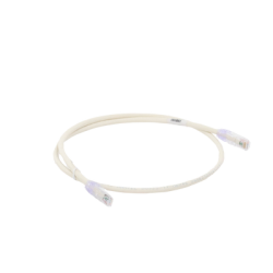 Cable de parcheo UTP Categoría 6, con plug modular en cada extremo - 1 m. - Blanco mate