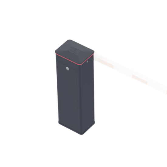 Barrera Vehicular Derecha / Soporta Brazo ARTICULADO de Hasta 4 Metros / Final de Carrera Ajustable Por Programación / Tiempo de Apertura de 3 Segundos / Con Corona Semaforizada 