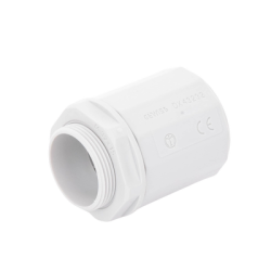 Conector de tubería rígida a caja (Racor), PVC Auto-extinguible, de 32 mm