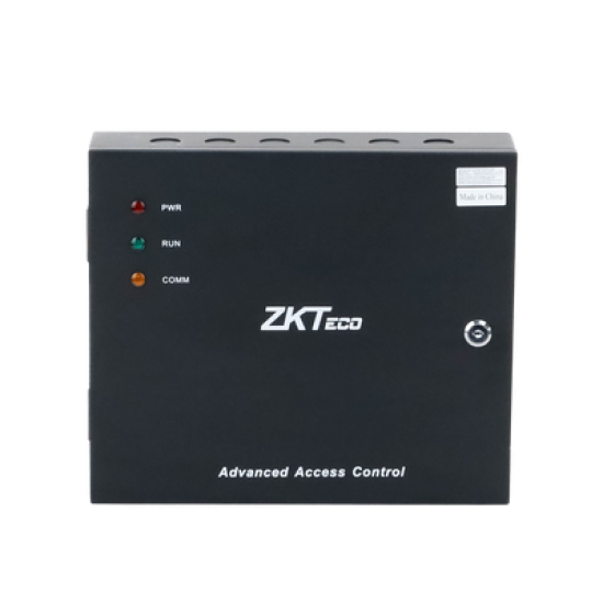 Controlador de Acceso / 2 PUERTAS / Biometría Integrada / Hasta 3,000 Huellas / 30,000 Tarjetas / Incluye Gabinete y Fuente de Alimentación 12Vcc/5A