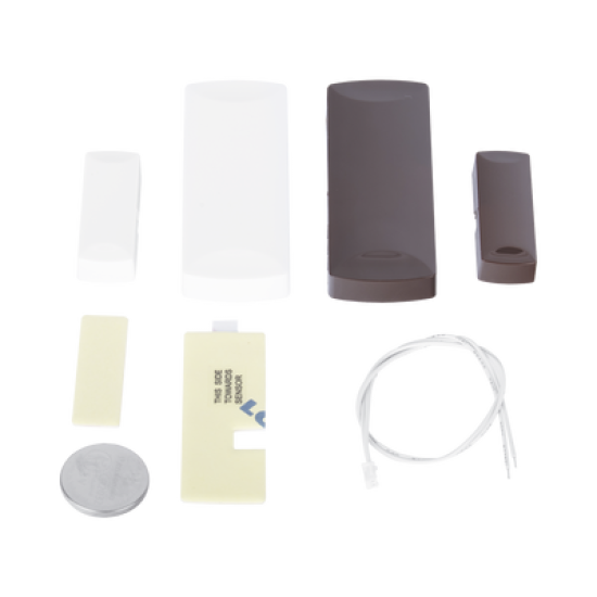 SENSOR + TRANSMISOR 1 ZONA / Convierta OTROS Sensores a Inalámbricos / Puerta y ventana con entrada para zona cableada