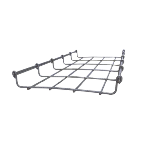 Charola Bimetálica Tipo Malla 33/200 mm, Ideal Para Utilizarse al Exterior o Zonas Húmedas, Hasta 105 Cables Cat6, Tramo de 3 Metros