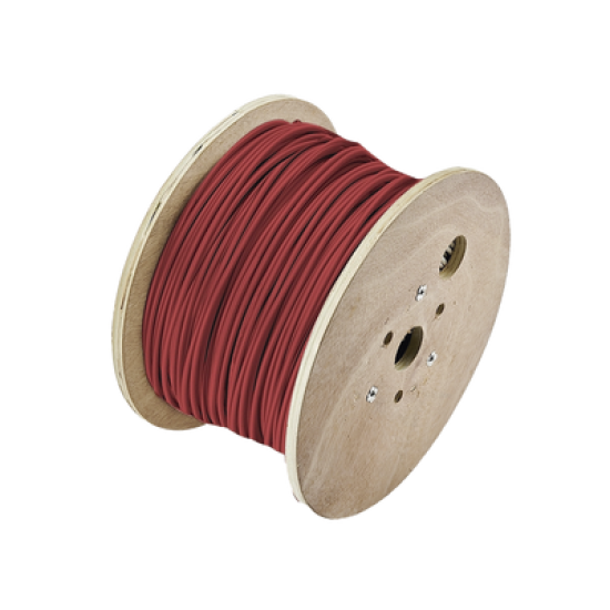 Bobina de 305 Metros de Alambre / 2 x 16 AWG / Para Aplicaciones de Incendio FPLR / Blindado Sólido Color Rojo