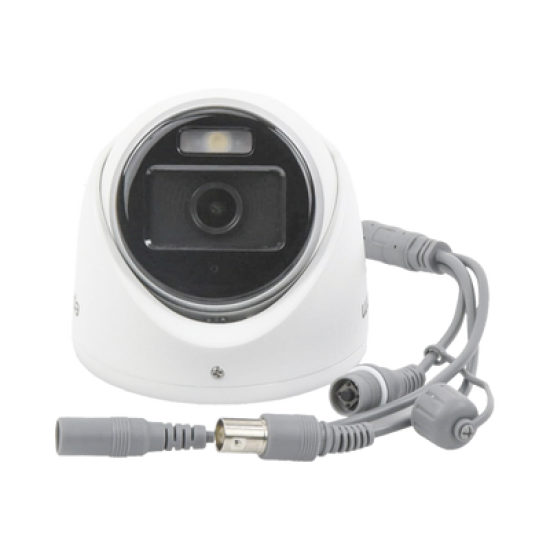 [ColorVu] Turret TURBOHD 3K (5 Megapixel) / Lente 2.8 mm / Micrófono Integrado / Imagen a Color 24/7 / 20 mts Luz Blanca / Exterior IP67 / dWDR / 4 Tecnologías