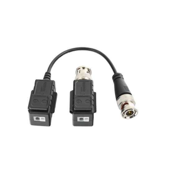 Kit de Transceptores (Baluns) con Terminal PUSH SUPERIOR, Resolución 4K , Cable flexible COAXIAL Blindado / COAXITRON / AUDIO POR COAXITRON / Menu OSD /Conector 100% COBRE / protección TVS, Calidad PREMIUM