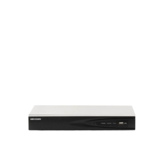 NVR 8 Megapixel (4K) (Compatible con Cámaras ACUSENSE) / 4 canales IP / 4 Puertos PoE+ / 1 Bahía de Disco Duro / Salida de Vídeo en 4K / 300 Metros PoE Modo Extendido