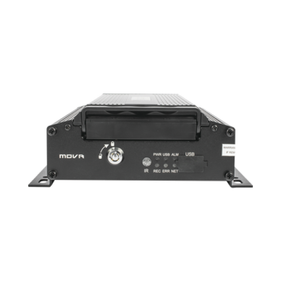 DVR Móvil / Multiplataforma / 4 Canales AHD 2 Megapixel / Almacenamiento en HDD / H.265 / Chip IA Embebido / Soporta 4G / WiFi / GPS