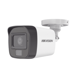 [Dual Light + ColorVu] Bala TURBOHD 2 Megapixel (1080p) / Lente 2.8 mm / 30 mts IR EXIR + 20 mts Luz Blanca / Micrófono Integrado / Gran Angular 101° / Exterior IP67 / 4 Tecnologías