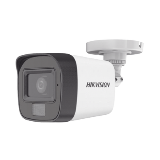 [Dual Light + ColorVu] Bala TURBOHD 2 Megapixel (1080p) / Lente 2.8 mm / 30 mts IR EXIR + 20 mts Luz Blanca / Micrófono Integrado / Gran Angular 101° / Exterior IP67 / 4 Tecnologías