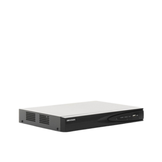 NVR 8 Megapixel (4K) (Compatible con Cámaras ACUSENSE) / 4 canales IP / 4 Puertos PoE+ / 1 Bahía de Disco Duro / Salida de Vídeo en 4K / 300 Metros PoE Modo Extendido