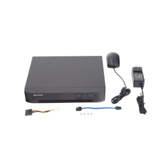 DVR 8 Canales TURBOHD + 4 Canales IP / 5 Megapixel Lite - 3K Lite / Audio de Dos Vías por Coaxitron / Reconocimiento Facial / ACUSENSE (Evista falsas alarmas) / 1 Bahía de Disco Duro / Salida de Video en Full HD
