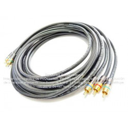 Cable Digital RCA Video Componente RGB (Y,Pb,Pr) de 1.8 m, 3 vías