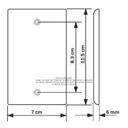 Placa Tapa VGA + HDMI + cople coaxial F en Aluminio