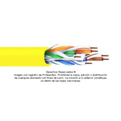 Cable Belden Cat6+ 2412 amarillo, venta por metro