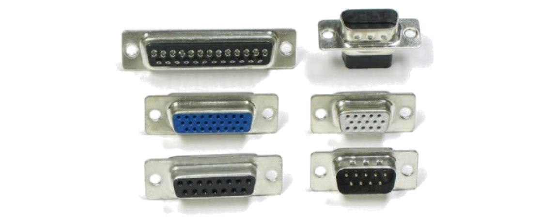 D-SUB 9, 15, 25, 37, 44, 50, Molex